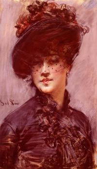 Giovanni Boldini : La Femme Au Chapeau Noir